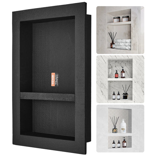 Shower Niche Organizer Shelf For Tile Recessed Corners Soap Storage