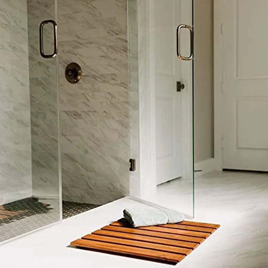 Acacia Wood Bath Mats for Bathroom and Shower Floors