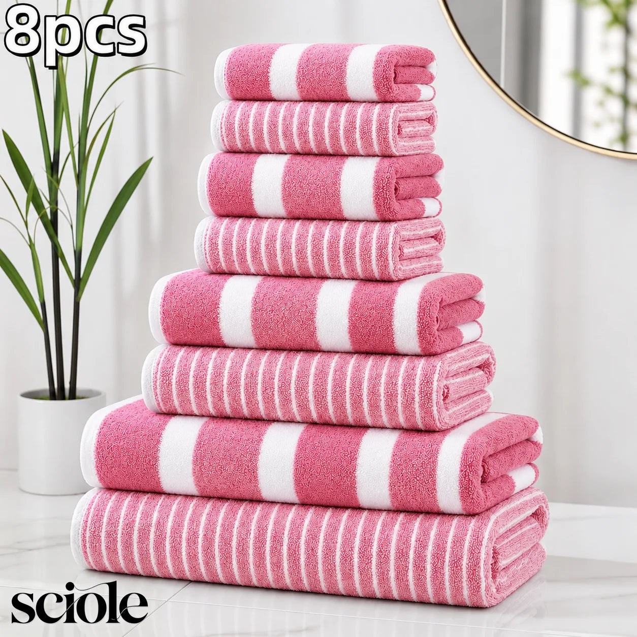Ultra Absorbent Microfiber Towel Set For Bathroom Spa Use