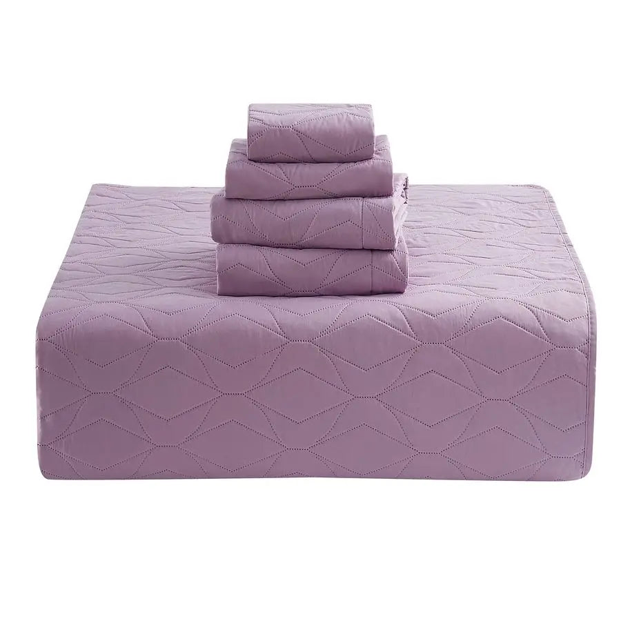 Pinsonic Weave All Season Lightweight Quilt Set with Pillow