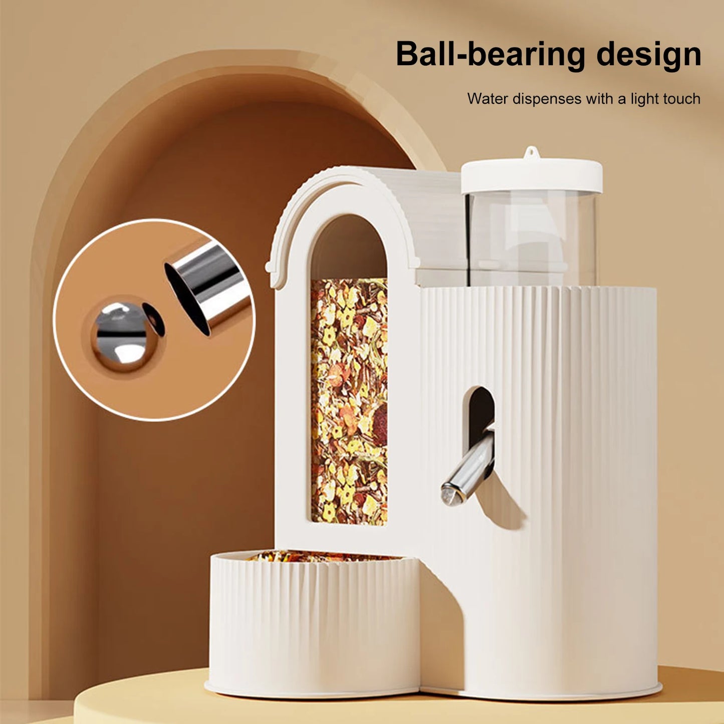 Alloet 2-In-1 Automatic Hamster Feeder And Waterer No Drip
