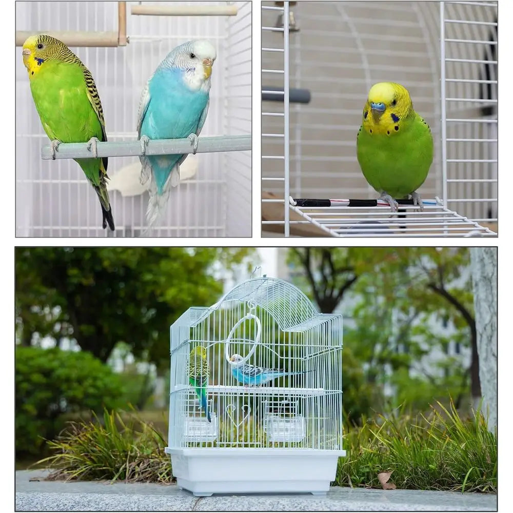 Portable Bird Cage Kit With Accessories For Parakeets Lovebirds Canaries