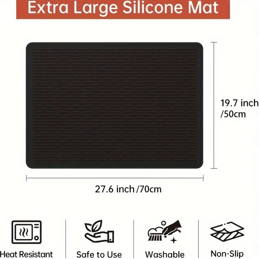 Silicone Stove Top Cover Mat for Glass Cooktops