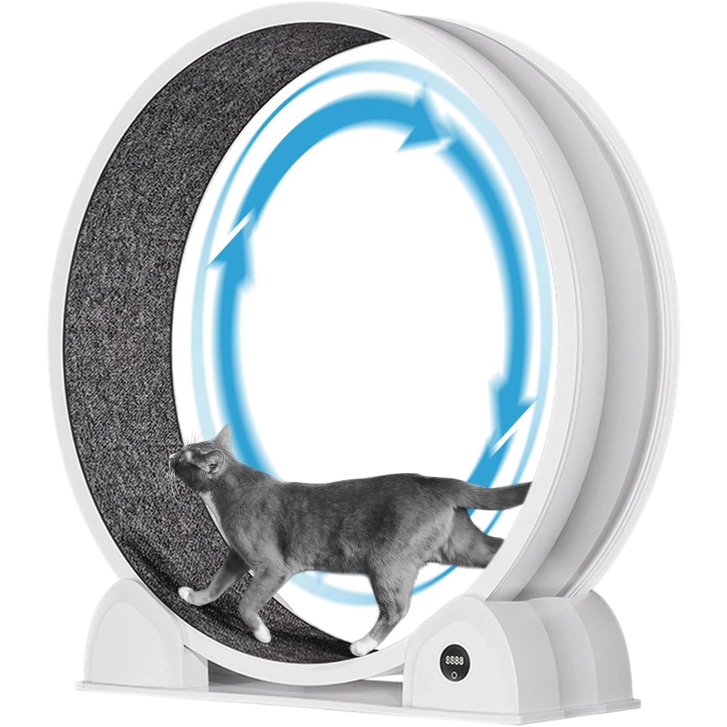 HiMISS Cat Exercise Wheel Super Quiet Running Wheel Pedometer