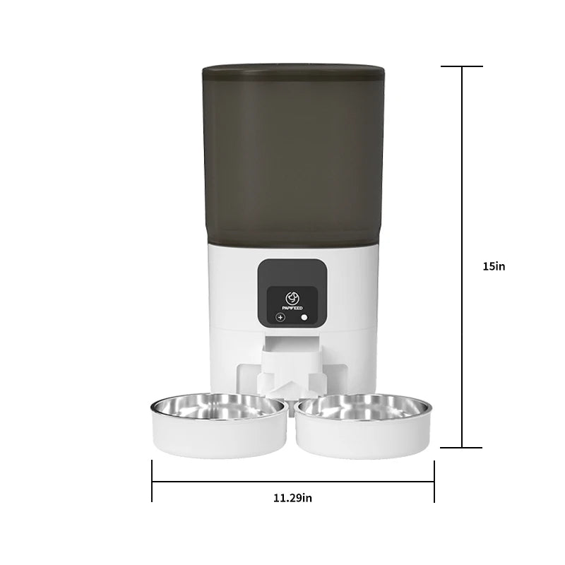 PAPIFEED Smart Cat Dual Bowl Automatic Feeder With Timer