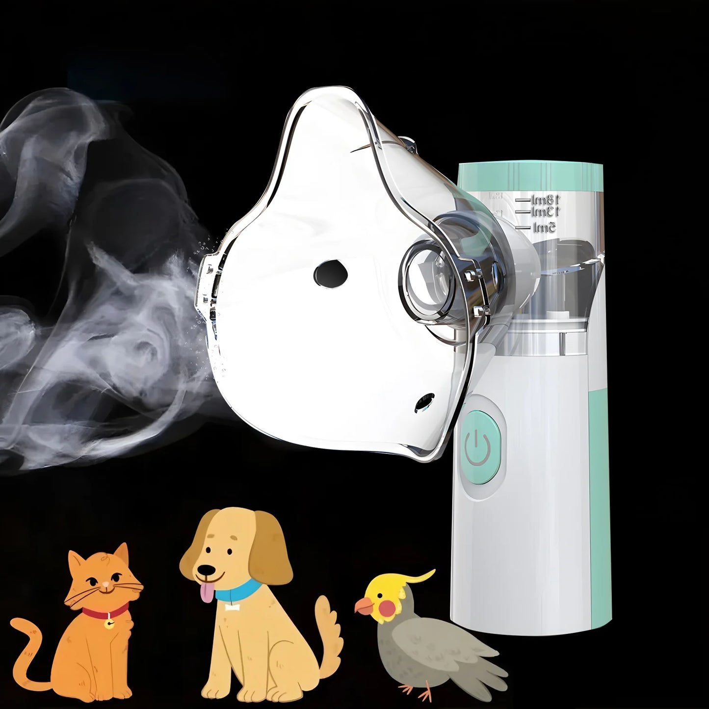 Pet Portable Nebulizer For Animals Silent Inhaler Medical Grade