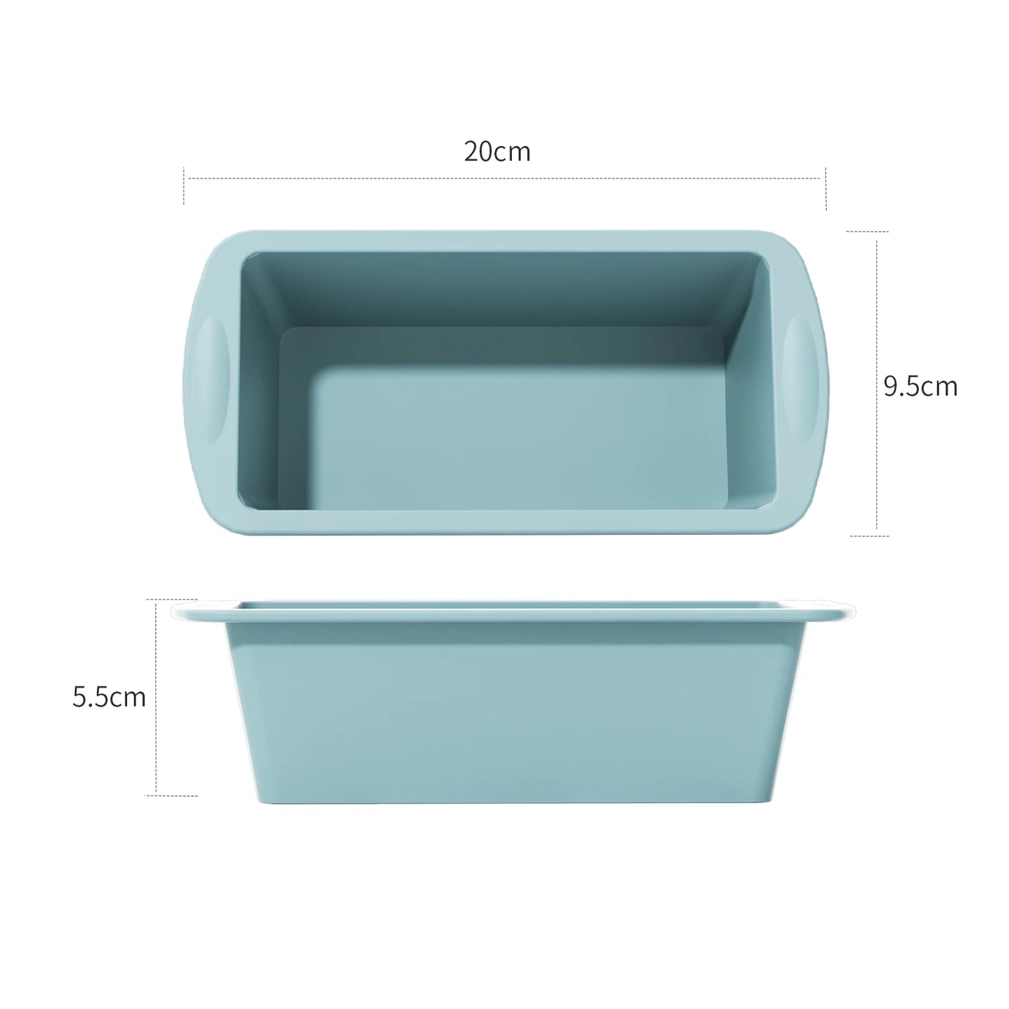Food Grade Silicone Baking Molds Nonstick Rectangular Cake Pans