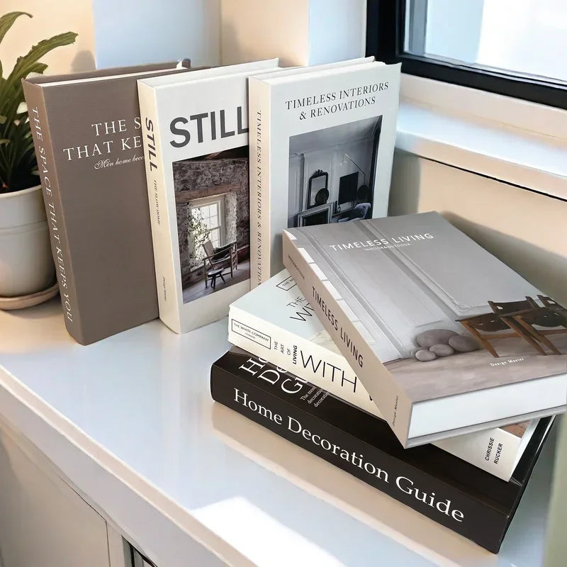 Luxury Fake Book Storage Box Decor Paris Interior Ornaments