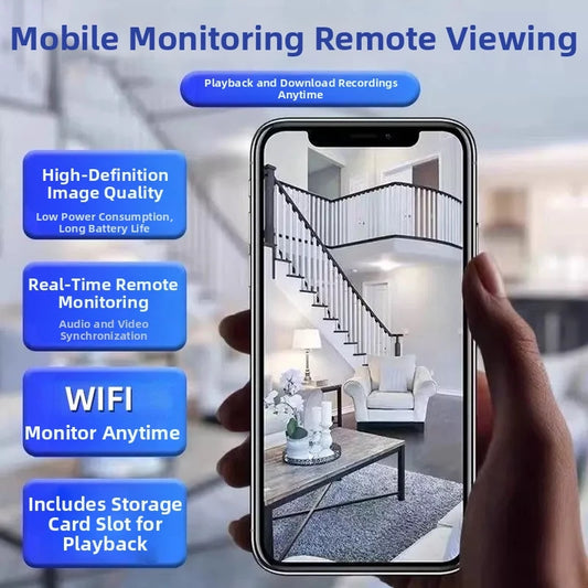 D Brand 1080P Mini Wireless Surveillance Camera With Built-In Battery
