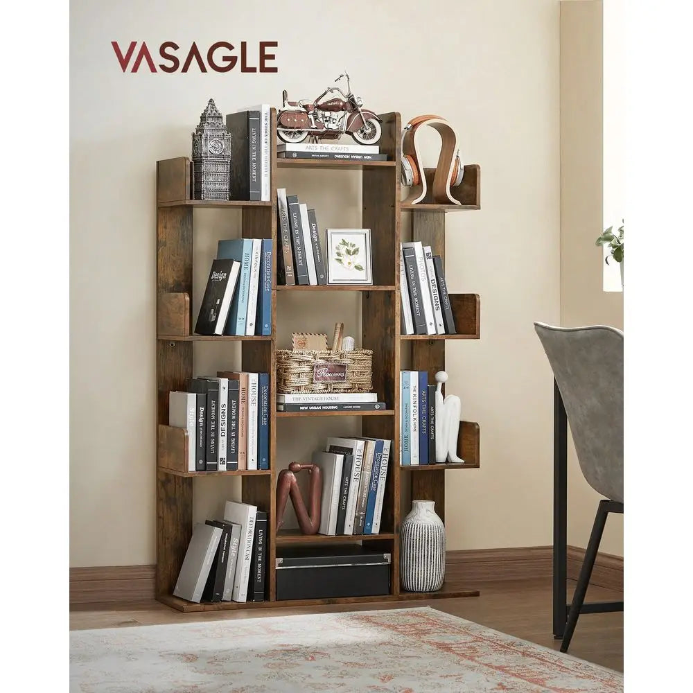 XMSJ Tree Shaped Bookshelf With 13 Storage Shelves