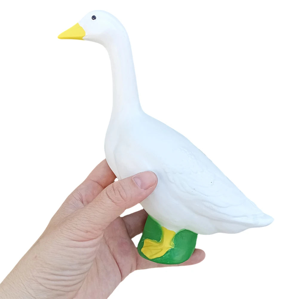VAKIND White Goose Statue Resin Garden Yard Decor Collection