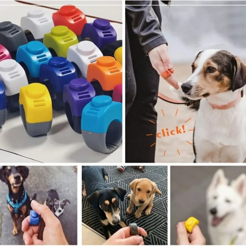 Pet Clicker Ring Training Clicker For Dogs Cats Birds Horses