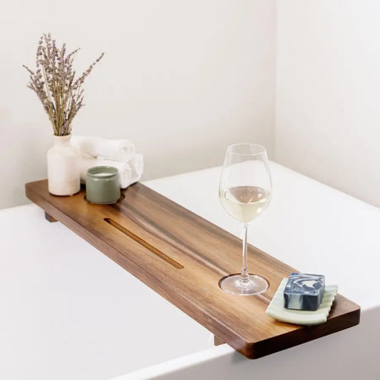 Acacia Wood Luxury Bathtub Tray for Freestanding Bath
