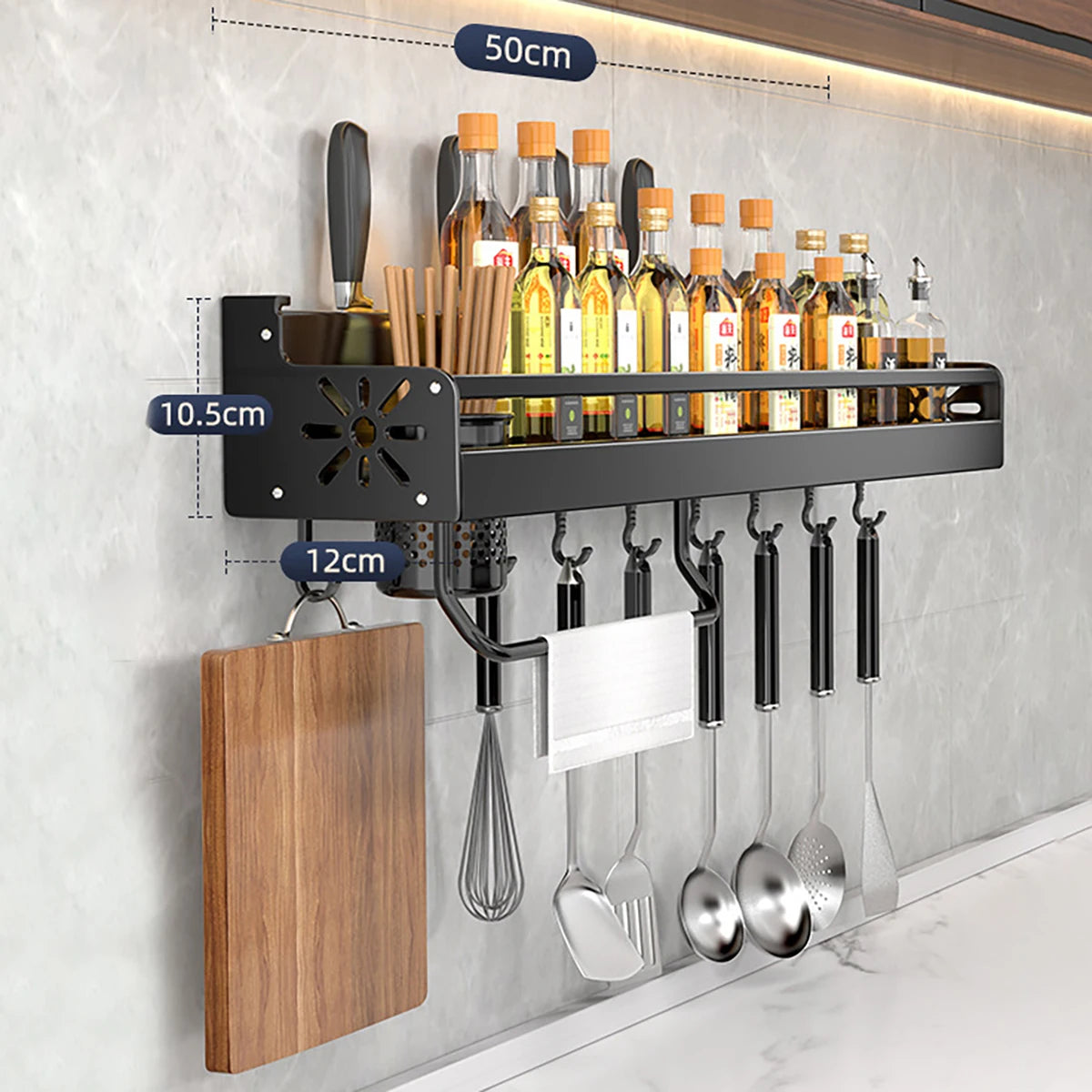 Metal Kitchen Shelf With Drainage Design Easy To Clean