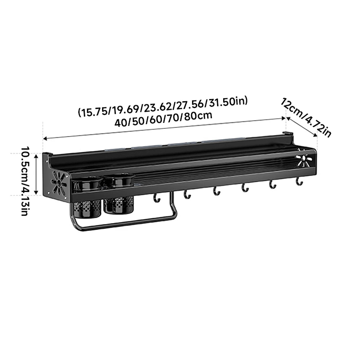 Metal Kitchen Shelf With Drainage Design Easy To Clean