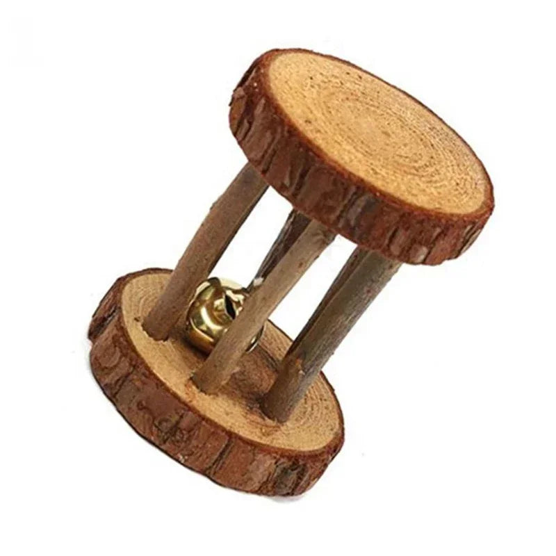 Natural Pine Wood Chew Toys For Small Pets Teeth Grinding