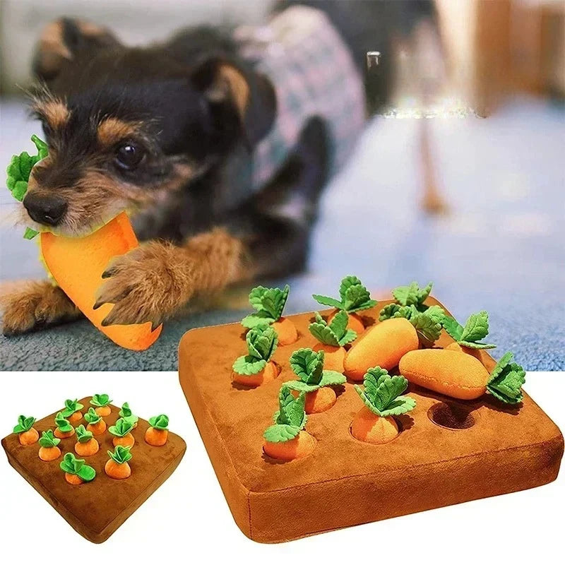Innovative Dog Snuffle Mat Plush Carrot Toy For Interactive Play