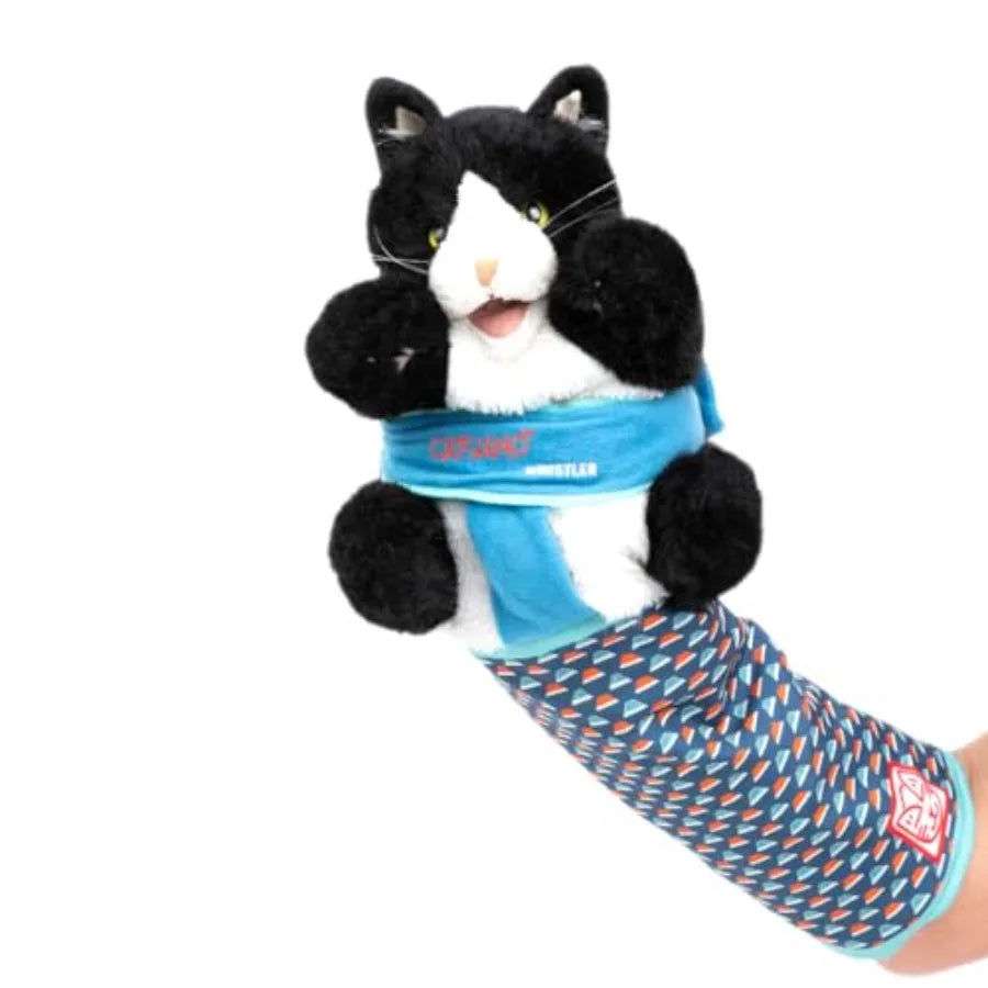 Cat Wrestling Glove Puppet With Protective Sleeve And Catnip For Playtime