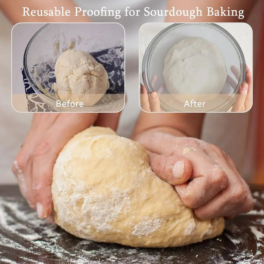 XMSJ Glass Mixing Bowl for Sourdough Bread Proofing