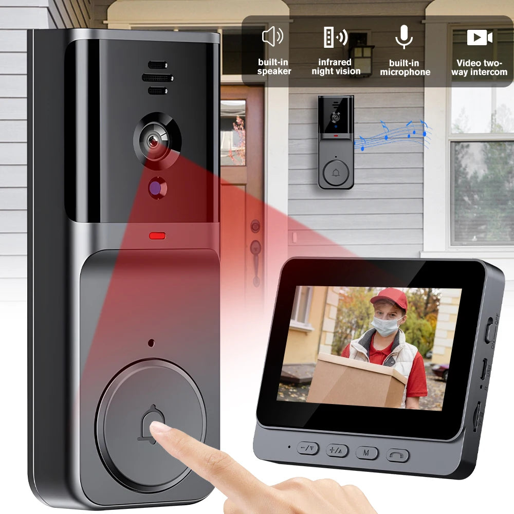 KEPEAK Wireless Video Intercom Doorbell HD Night Vision
