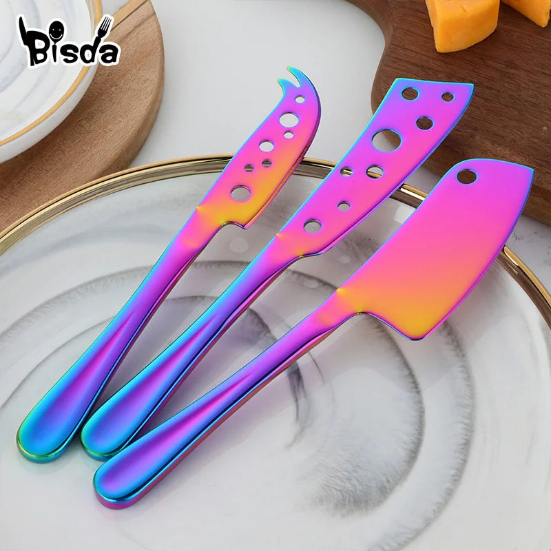 Bisda 3Piece Cheese Tool Set Stainless Steel For Kitchen