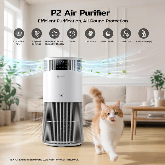 Amicura P2 Air Purifier For Pet Allergies And Odor Removal