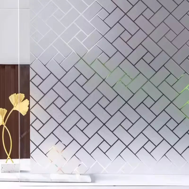 Window Privacy Film Frosted Glass Static Cling PVC For Home