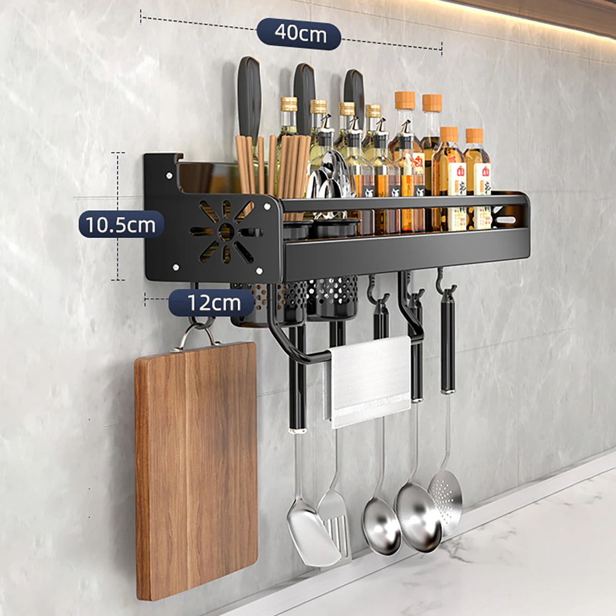 Metal Kitchen Shelf With Drainage Design Easy To Clean