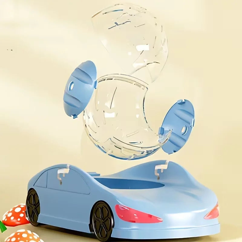 Hamster Interactive Running Wheel Toy With Rolling Balls