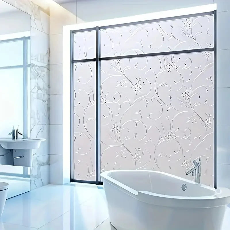 Window Privacy Film Frosted Glass Static Cling PVC For Home