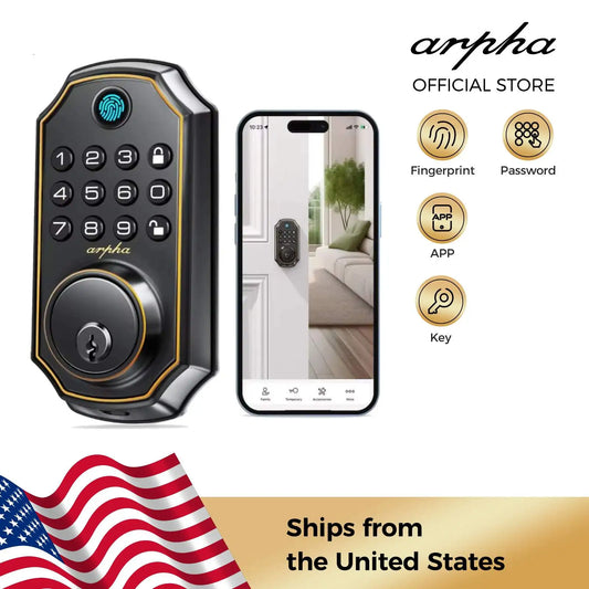 Arpha D280 Keyless Entry Smart Lock With Fingerprint Keypad