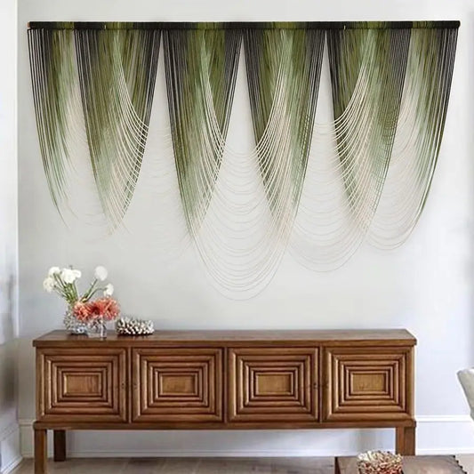 Dip Dyed Macrame Wall Hanging Tapestry Boho Home Decor