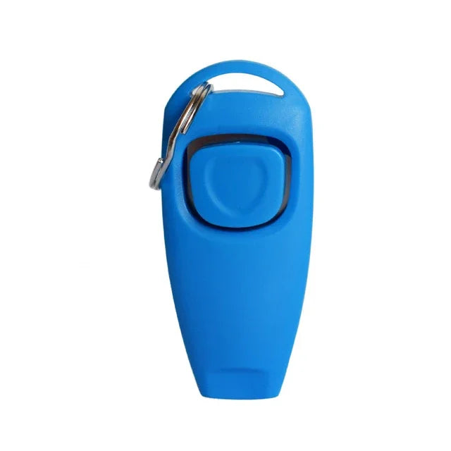 2 In 1 Dog Training Clicker And Whistle With Key Ring