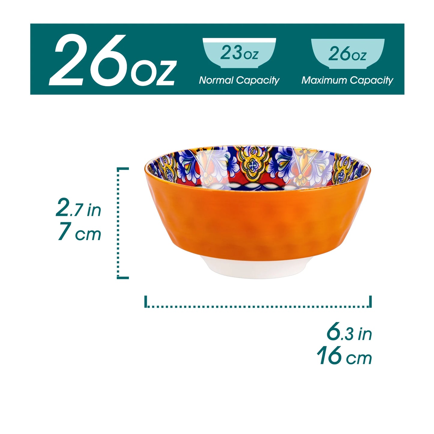 MALACASA Ceramic Soup Bowls Set Oven Safe Dishwasher Safe Dinnerware