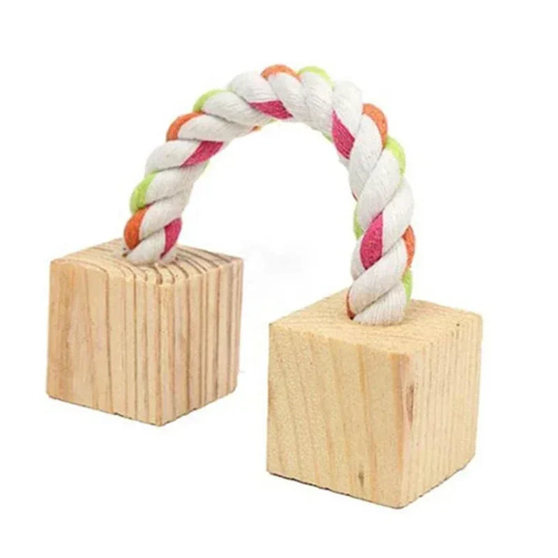 Natural Pine Wood Chew Toys For Small Pets Teeth Grinding