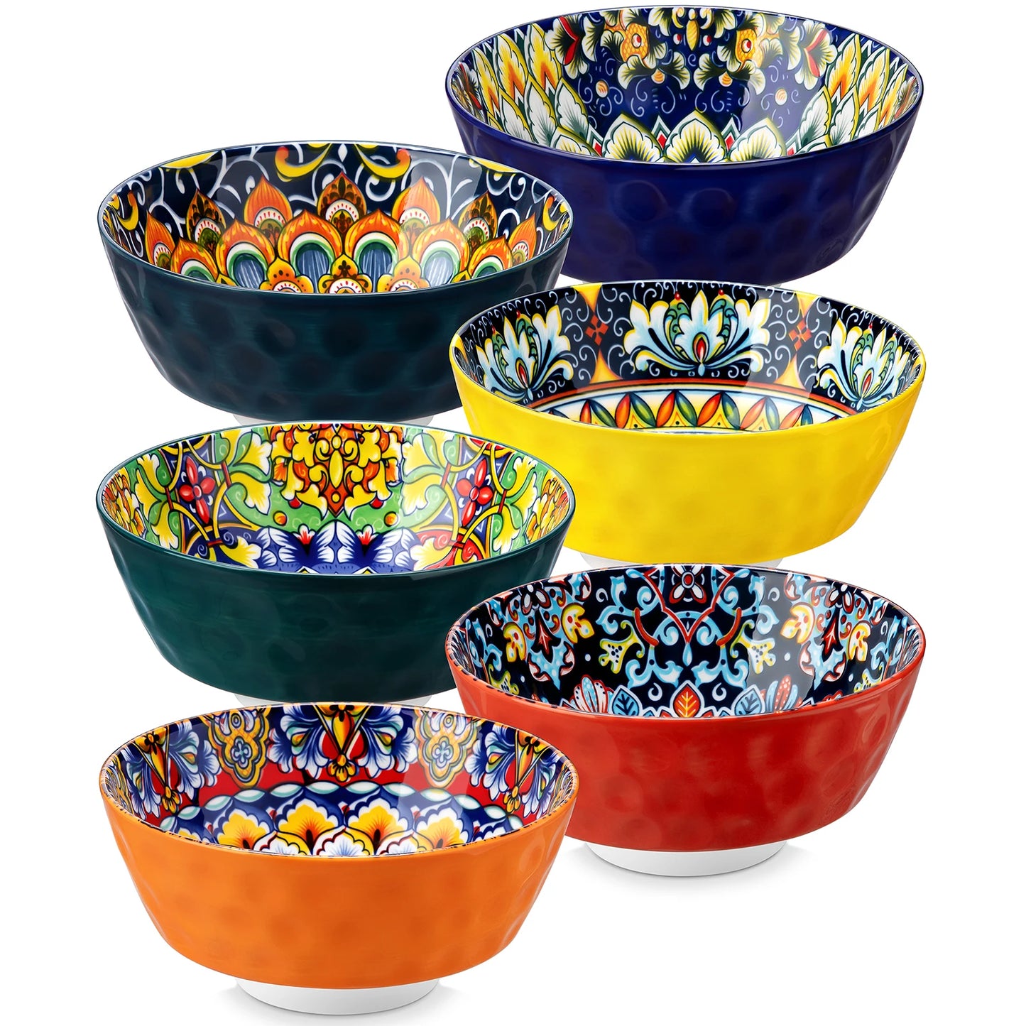 MALACASA Ceramic Soup Bowls Set Oven Safe Dishwasher Safe Dinnerware