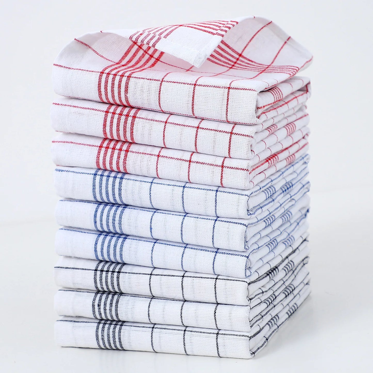 Classic Plaid Dish Towel Scouring Pad Polyester Cloth