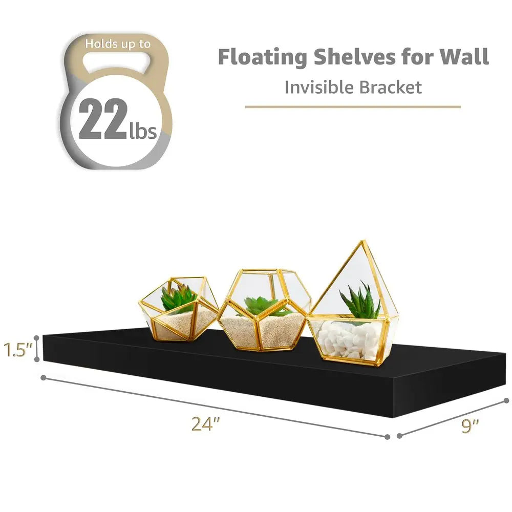 Floating Wall Shelves for Home Display and Storage