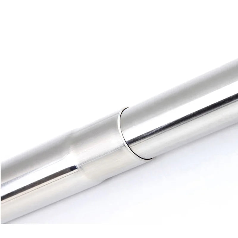Stainless Steel No-Drill L-Shape Shower Curtain Rod With Curtain