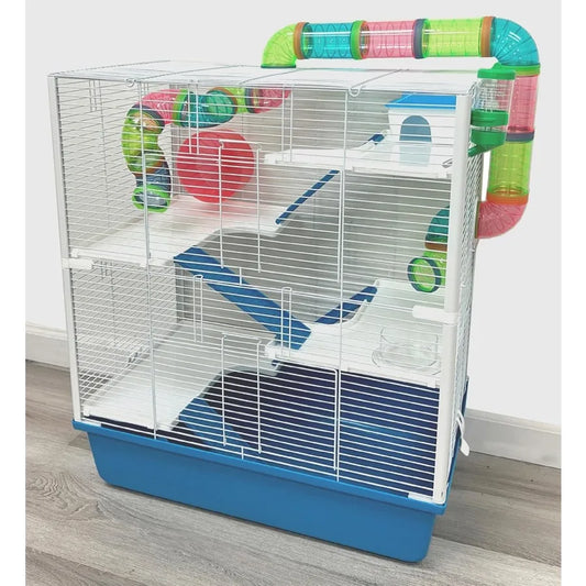 NONECN Multi-Tier Hamster Palace Habitat With Complete Accessories