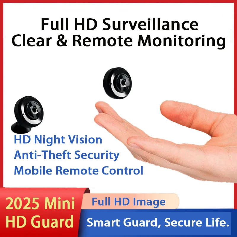 D Brand 1080P Mini Wireless Surveillance Camera With Built-In Battery