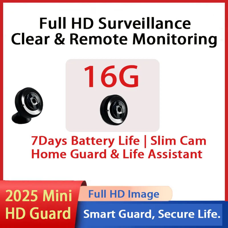 D Brand 1080P Mini Wireless Surveillance Camera With Built-In Battery