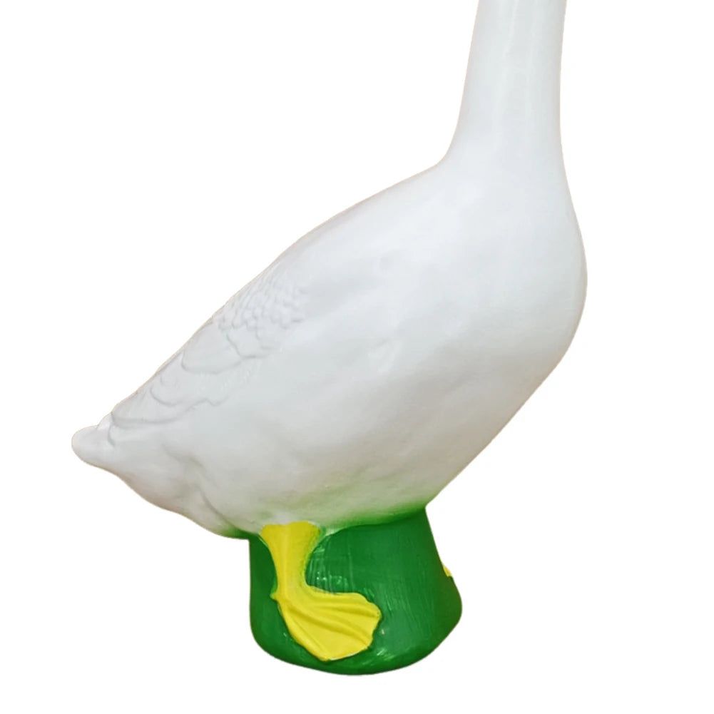 VAKIND White Goose Statue Resin Garden Yard Decor Collection
