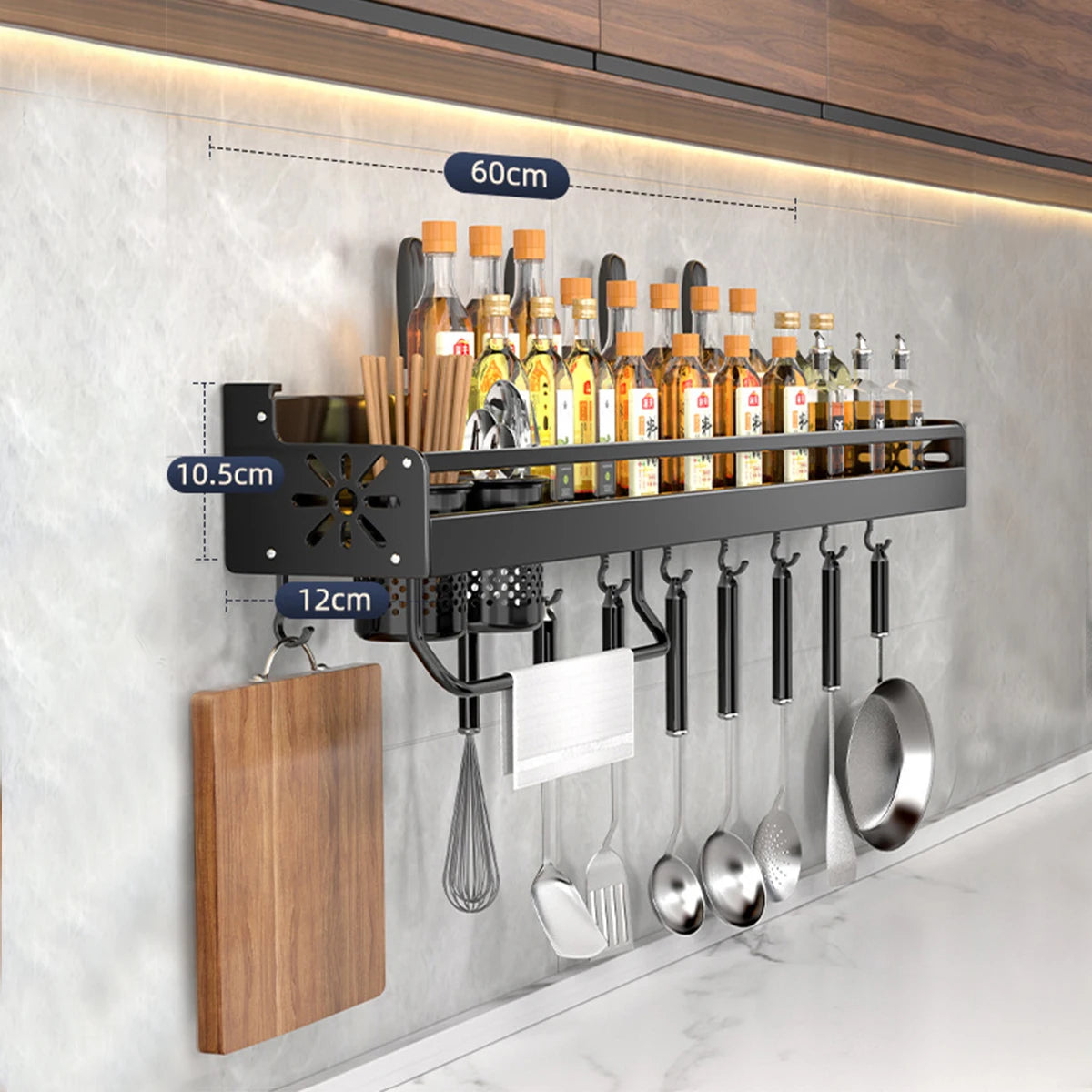 Metal Kitchen Shelf With Drainage Design Easy To Clean