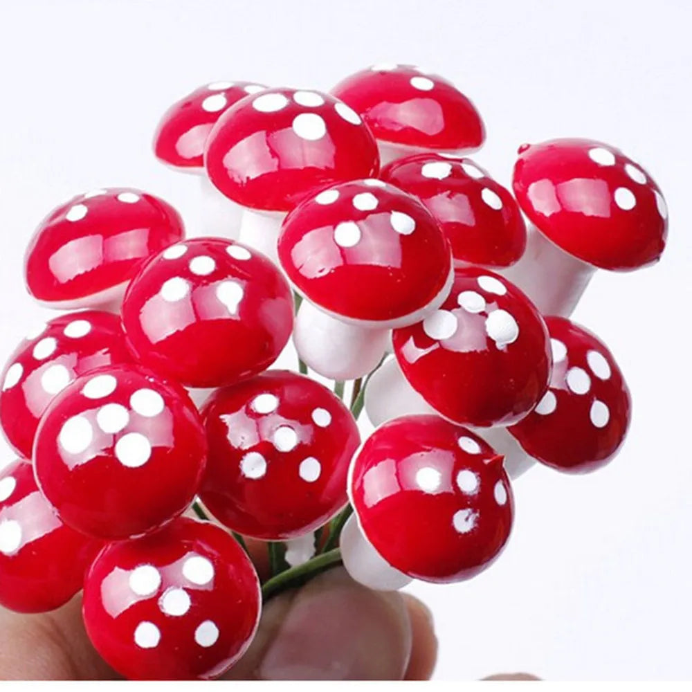 Mushroom Garden Ornaments For DIY Bonsai And Potted Decor