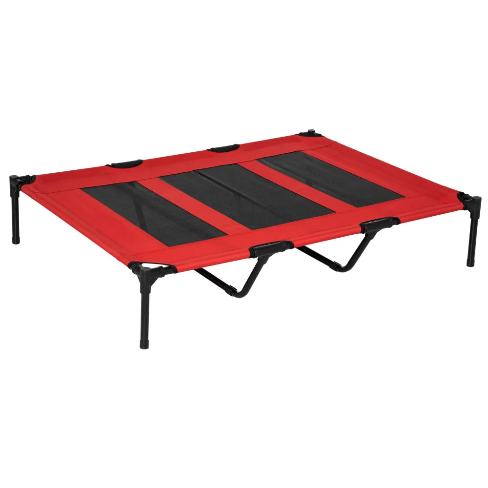 PawHut Elevated Breathable Dog Bed With Carry Bag Outdoor