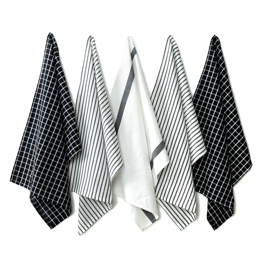 Cotton Dish Towels Ultra Absorbent Thickened For Drying And Cleaning