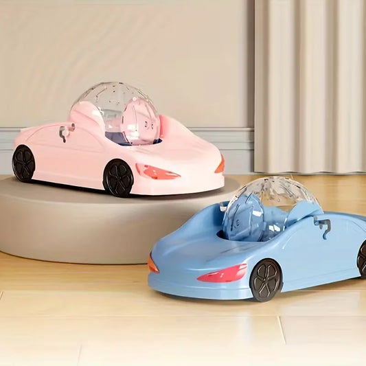 Hamster Interactive Running Wheel Toy With Rolling Balls