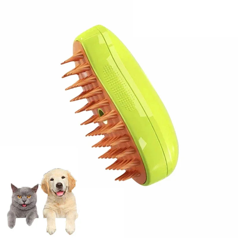 Cat Dog Steam Brush Electric Sprayer Grooming Massager