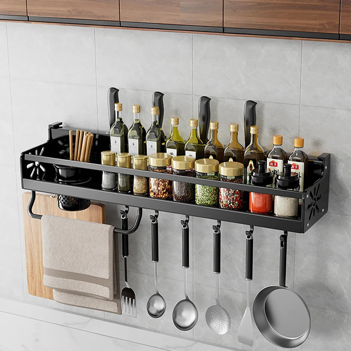 Metal Kitchen Shelf With Drainage Design Easy To Clean